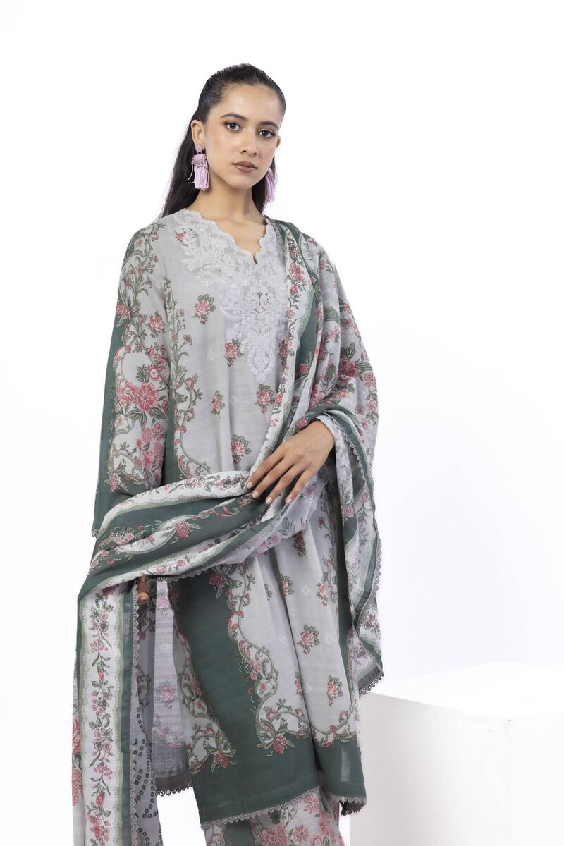Embroidered | Light Khaddar | Tailored 3 Piece | USD 45.00