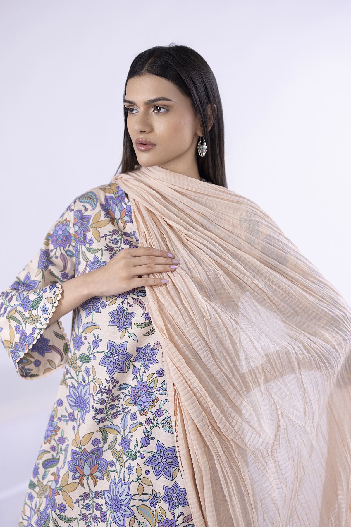 Buy Dupatta | 0.0 N/A | 25-04E45-04SB-VG_MULTI | Khaadi United States