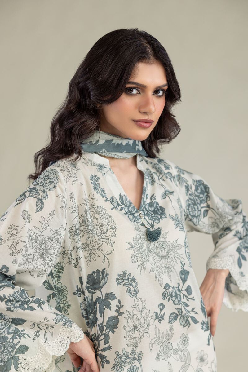 Embroidered | Lawn | Floral Lawn Dupatta | USD 25.00