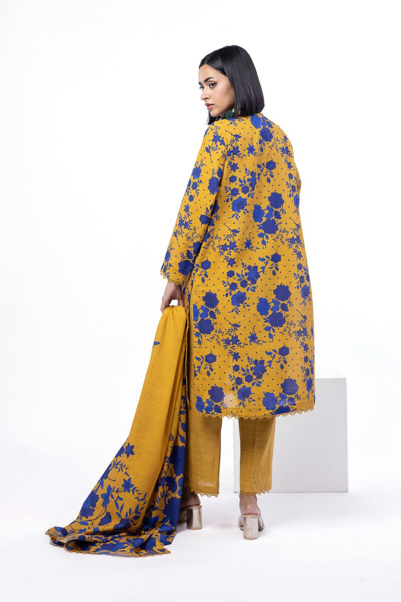 Printed | Textured Cotton | Tailored 3 Piece | USD 45.00