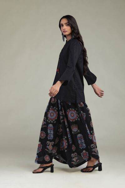 Printed | Cambric | Black Printed Pants | USD 30.00
