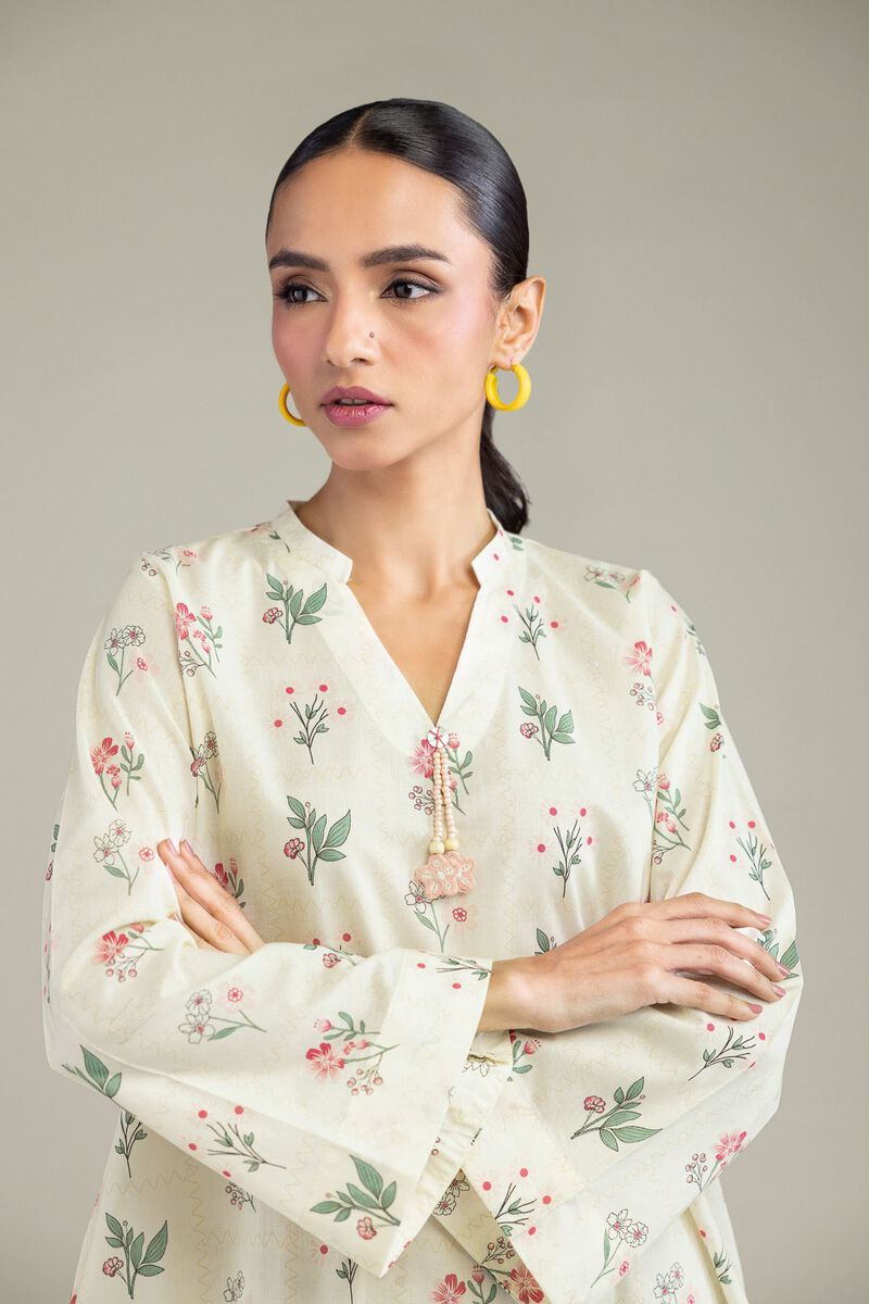Printed | Cambric | Floral Cambric Kurta | USD 30.00