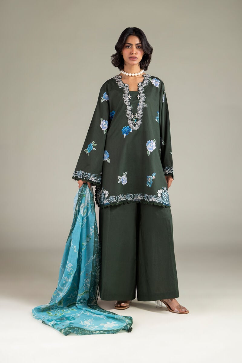 Embroidered | Cambric | Cambric 3-Piece Tailored | USD 80.00