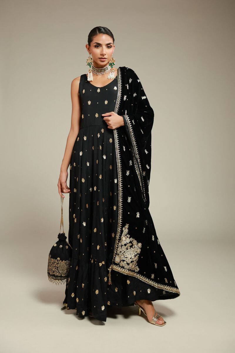 Embroidered | Velvet | Shawl | null