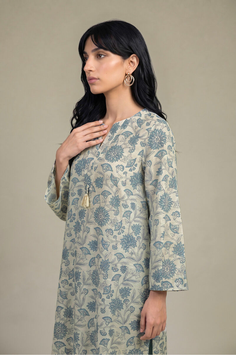 Printed | Light Khaddar | Floral Printed Kurta | USD 45.00