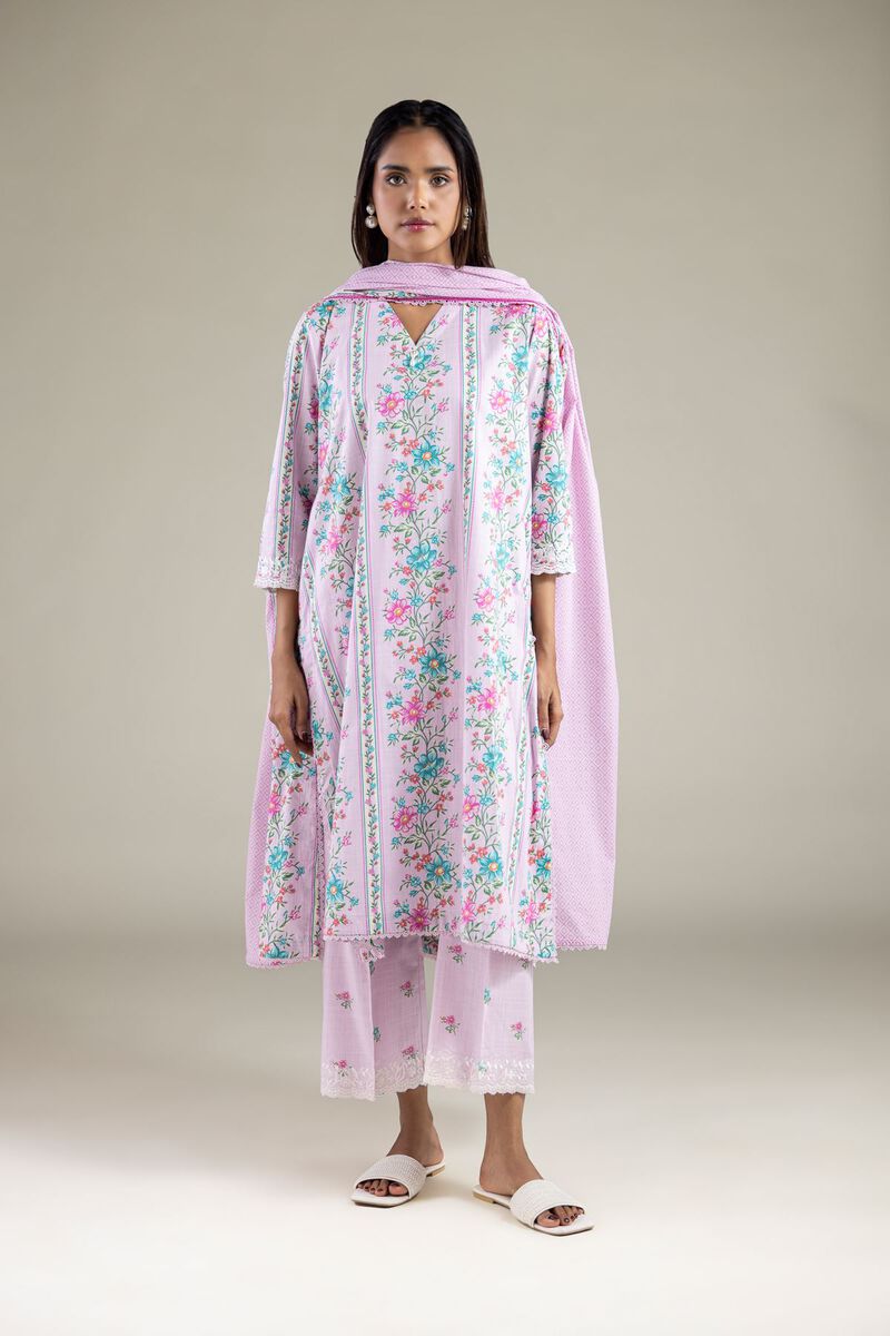 Embroidered | Textured Cotton | Pants | USD 25.00