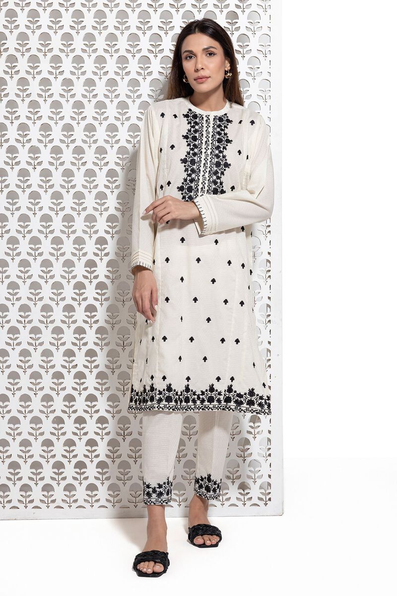 Embroidered | Dobby | Pants | null