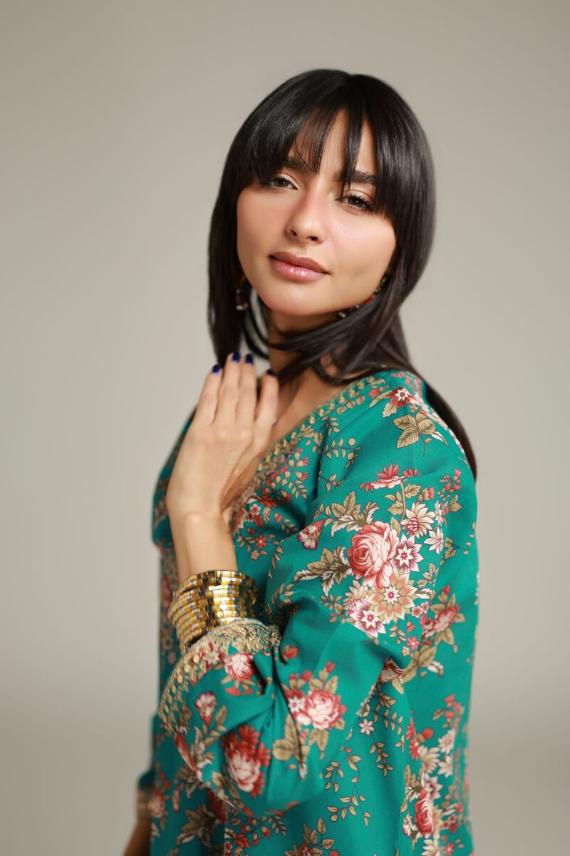 Embroidered | Cambric | Floral Longline Kurta | USD 30.00