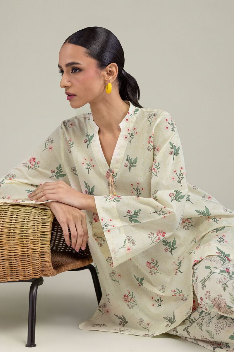 Printed | Cambric | Floral Cambric Kurta | USD 30.00