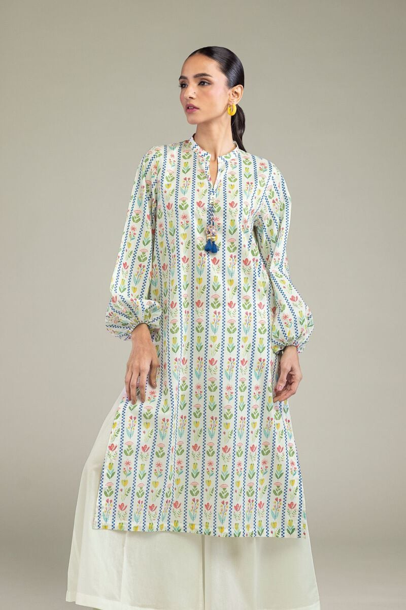 Printed | Cambric | Floral Cambric Kurta | USD 30.00