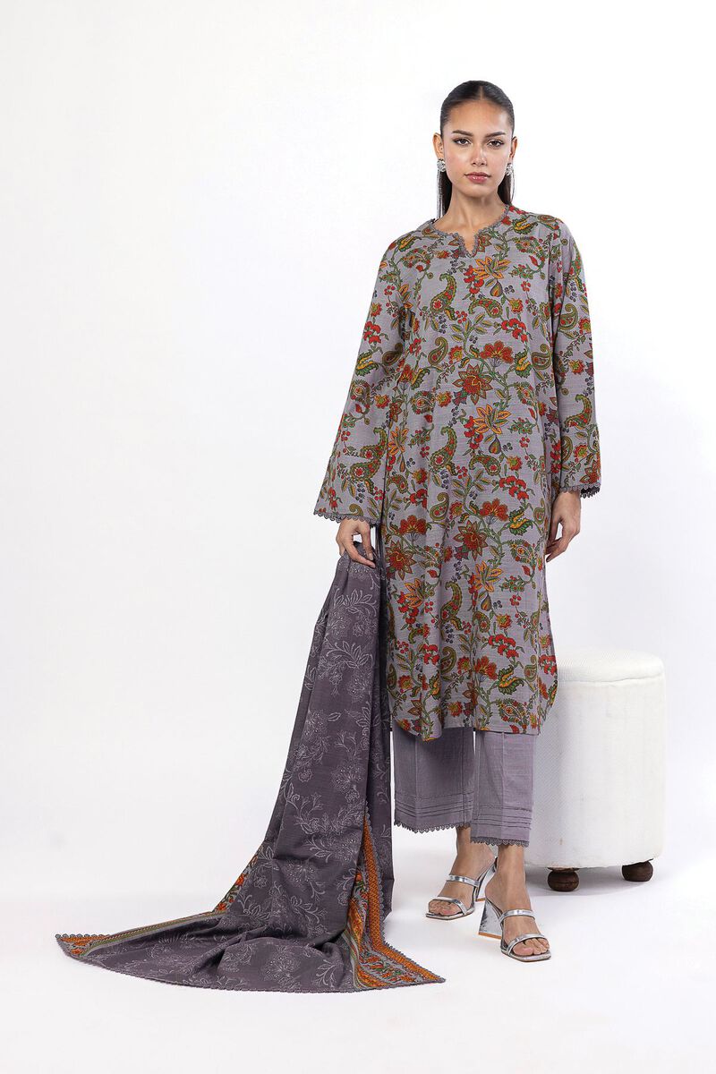 Printed | Khaddar | Tailored 3 Piece | USD 22.50