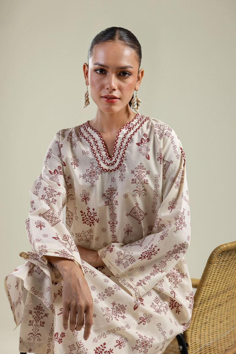 Printed | Cambric | Long Floral Kurta | USD 30.00