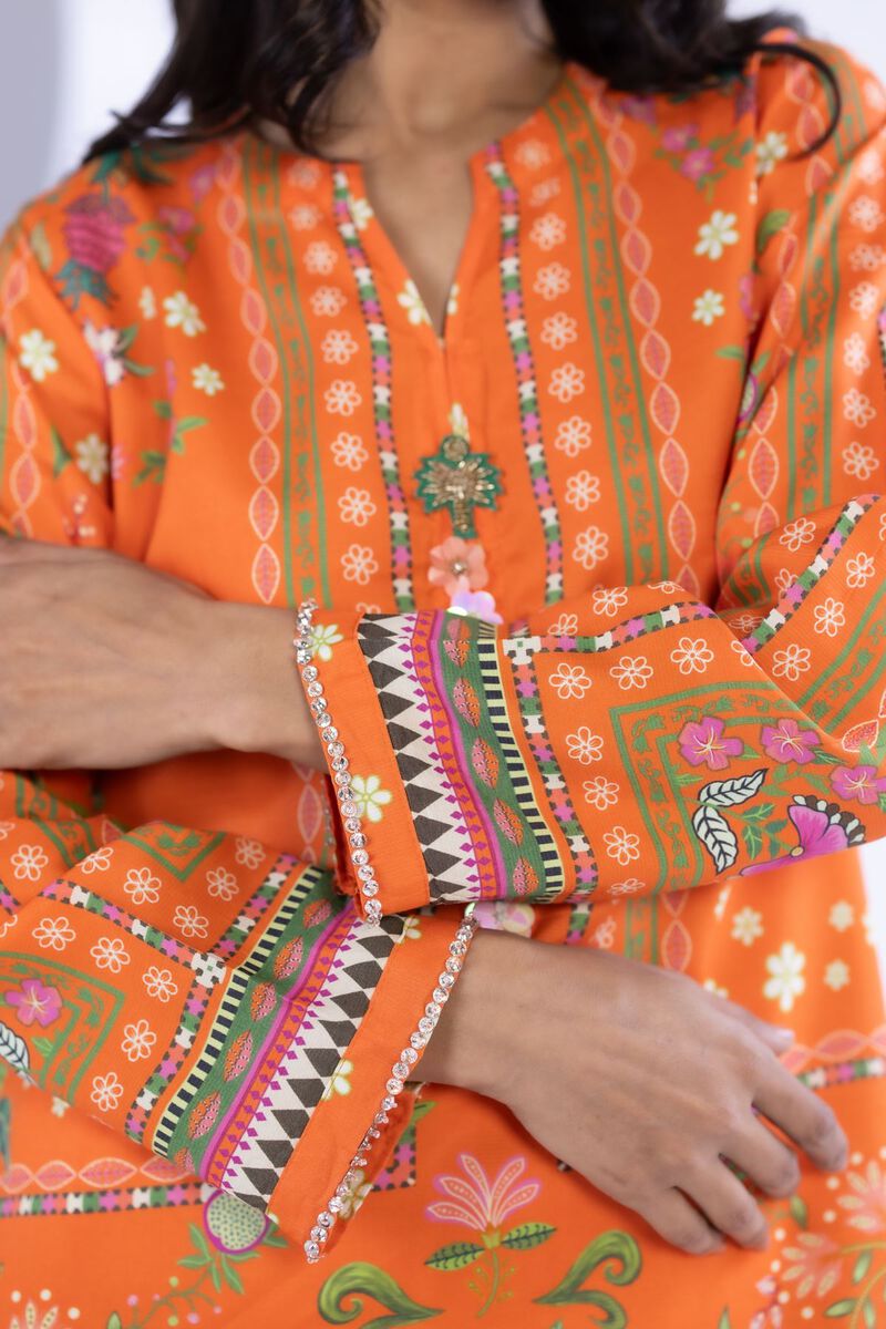 Printed | Thai Silk | Kurta | USD 45.00
