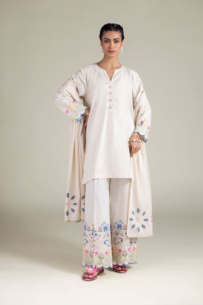 Embroidered | Textured Cotton | Dupatta | USD 30.00