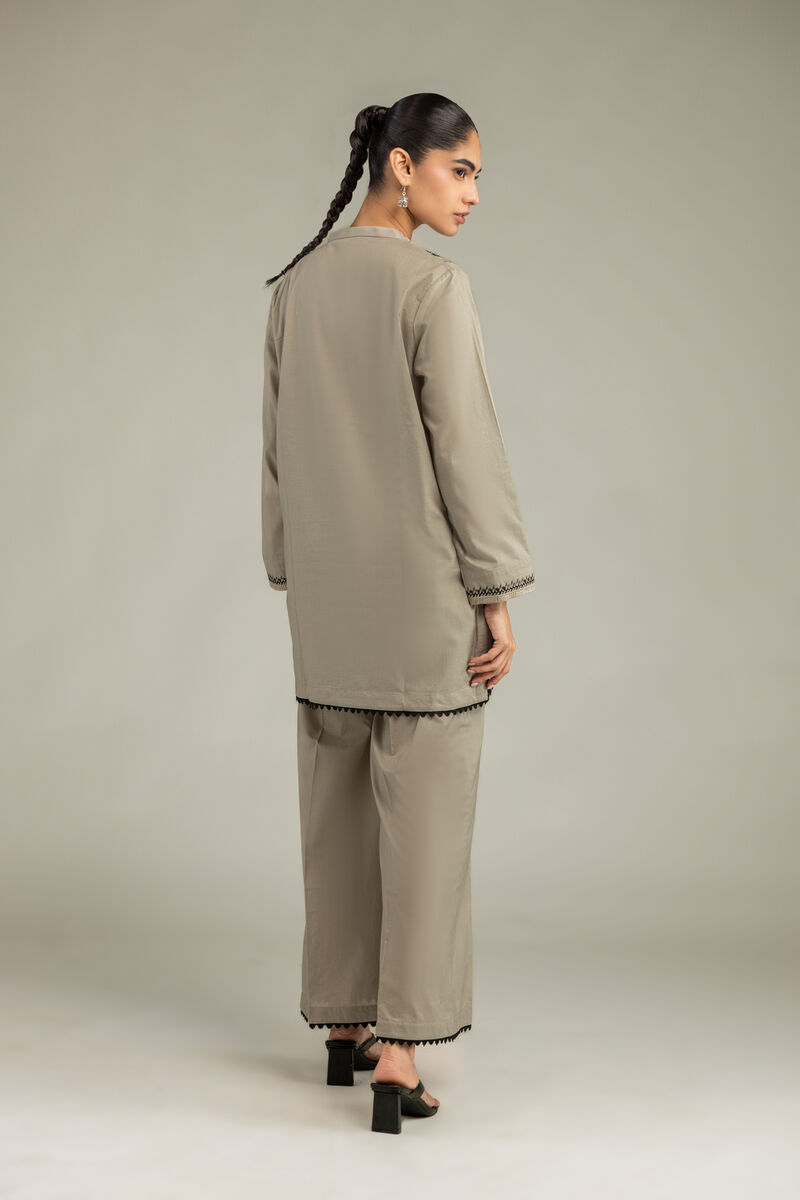 Embroidered | Cambric | Cambric V-Neck Kurta | USD 40.00