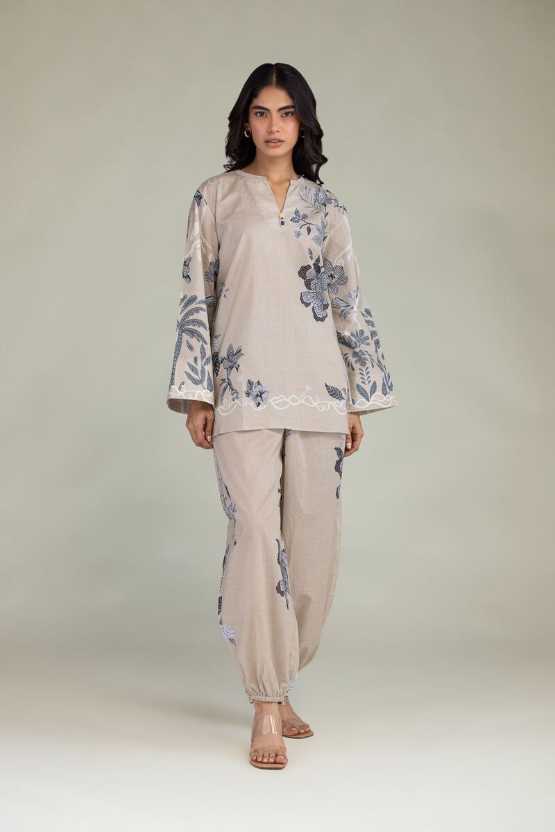 Printed | Cambric | Cambric Floral Tunic | USD 35.00