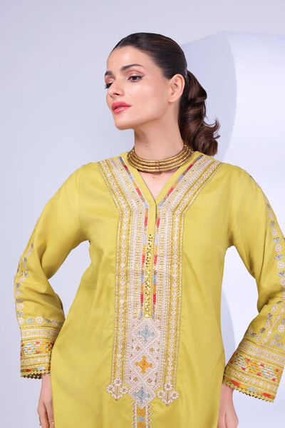 Embroidered | Russian Raw Silk | Kurta | USD 50.00
