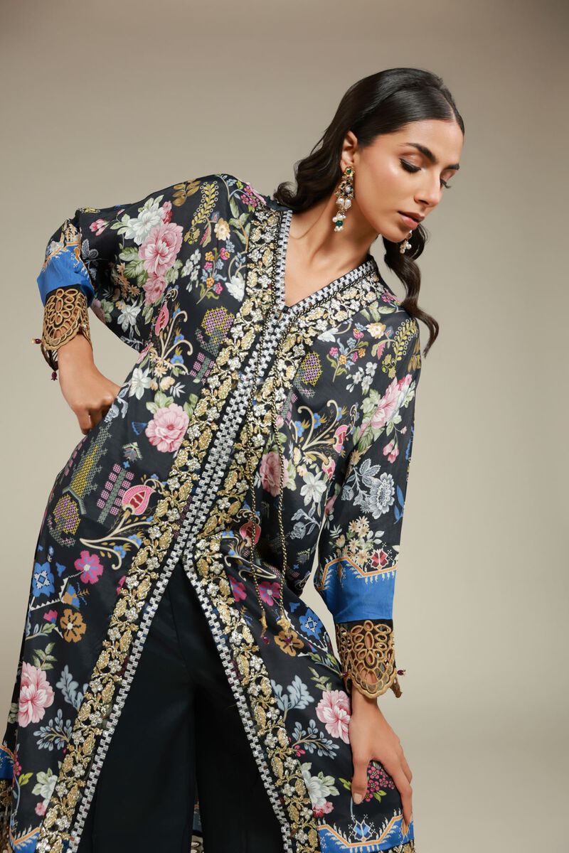 Embroidered | Raw Silk | 2 Piece Co-ord Set | Top and Bottom | USD 125.00