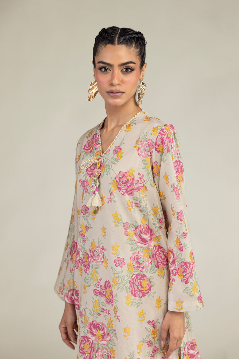 Printed | Cambric | Floral Cambric Kurta | USD 40.00