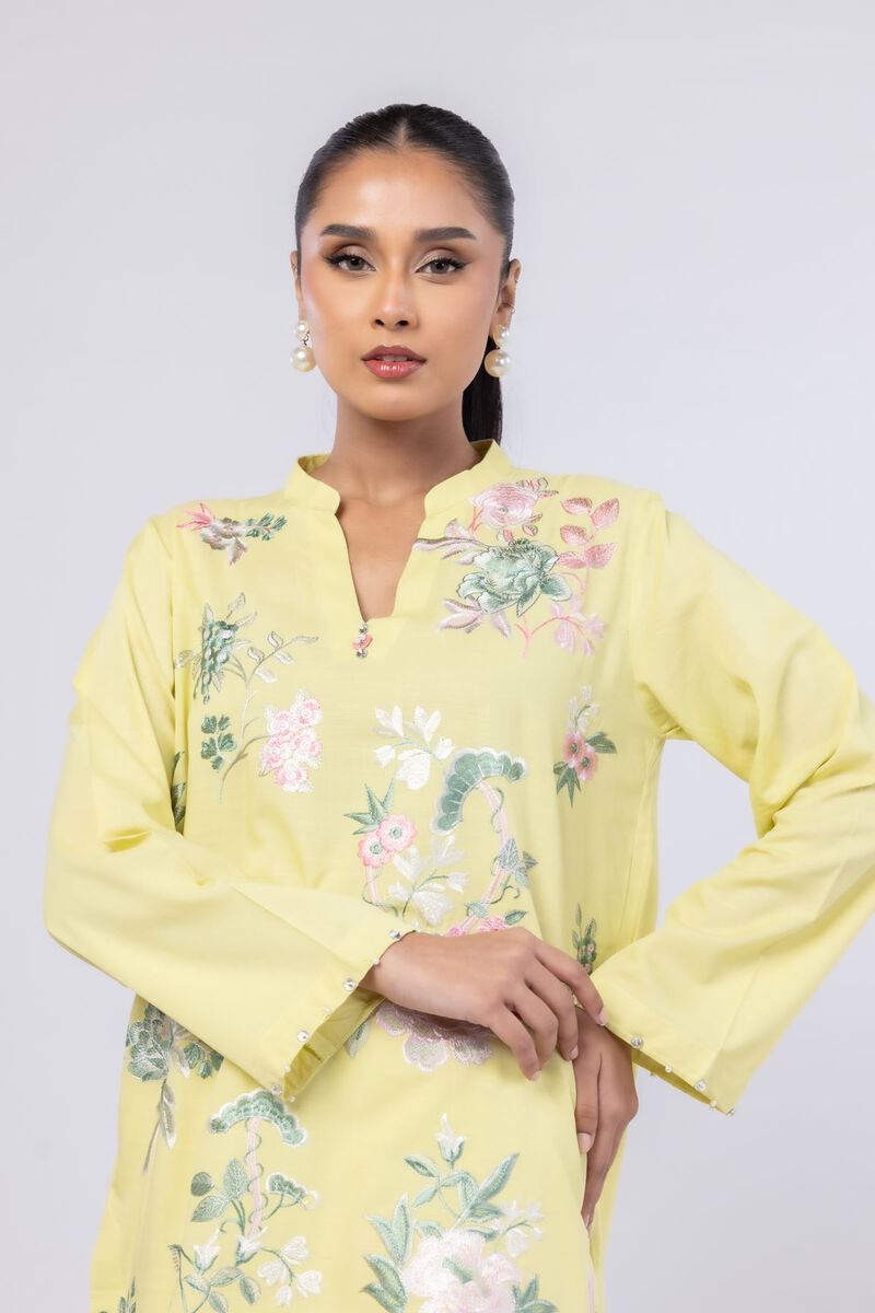 Embroidered | Dull Raw Silk | Kurta | USD 40.00