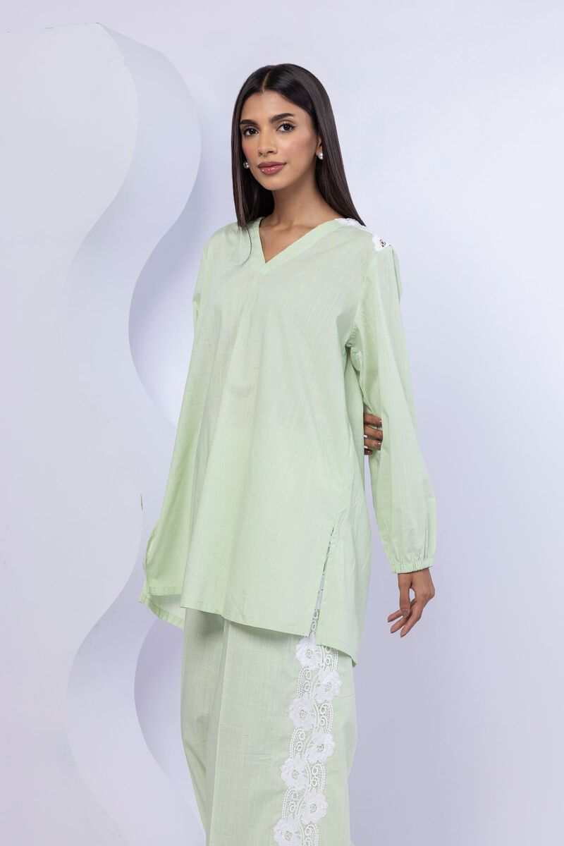 Embroidered | Crosshatch Poplin | Kurta | USD 15.00
