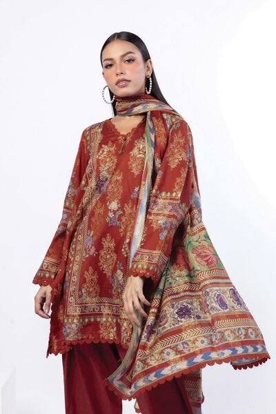 Printed | Jacquard | Tailored 3 Piece | USD 70.00