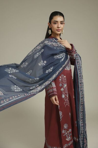 Printed | Cambric | Cambric Tailored Set | USD 65.00