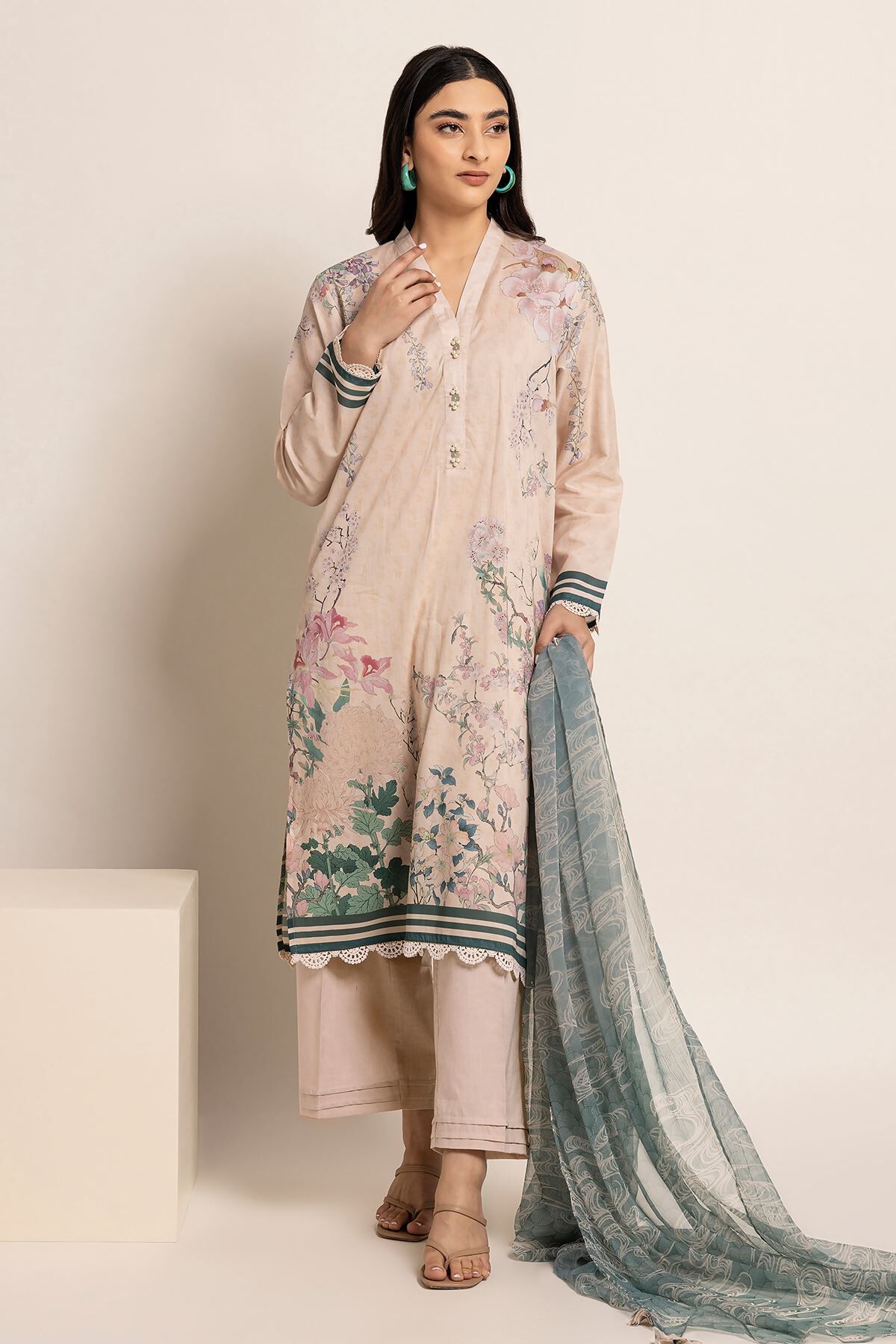 Khaadi 3 shop piece lawn 2019