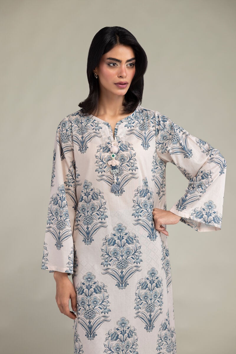 Embroidered | Cambric | Floral Printed Kurta | USD 35.00
