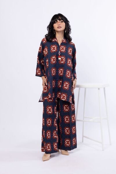 Printed | Double Layer Striped | Pants | USD 23.00