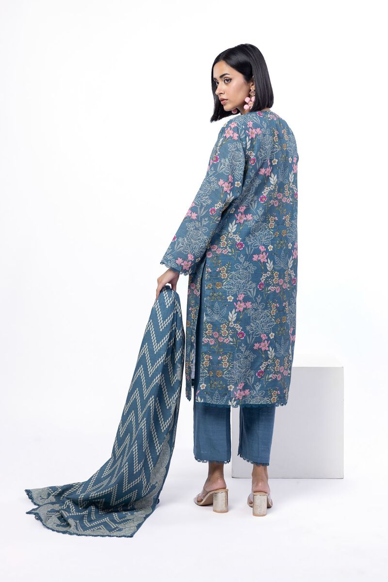 Printed | Textured Cotton | Tailored 3 Piece | USD 45.00