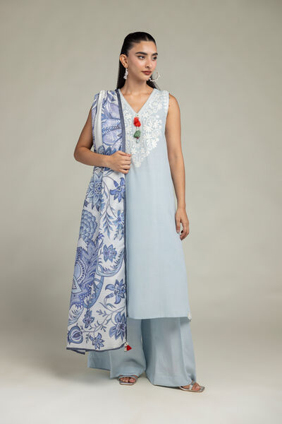 Embroidered | Raw Silk | Solid Silk Pants | USD 30.00