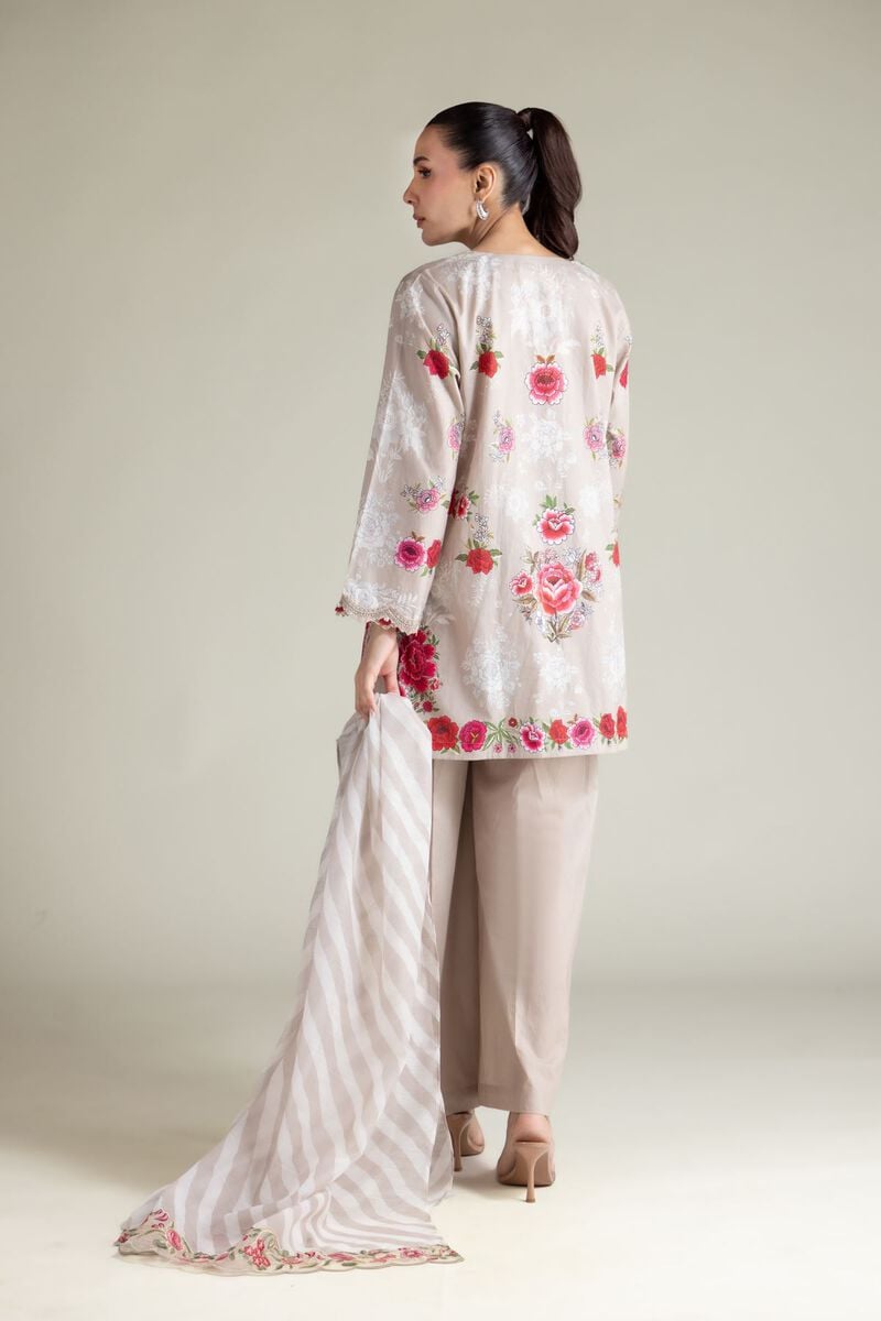 Embroidered | Cambric | Floral Tailored 3-Piece | USD 80.00