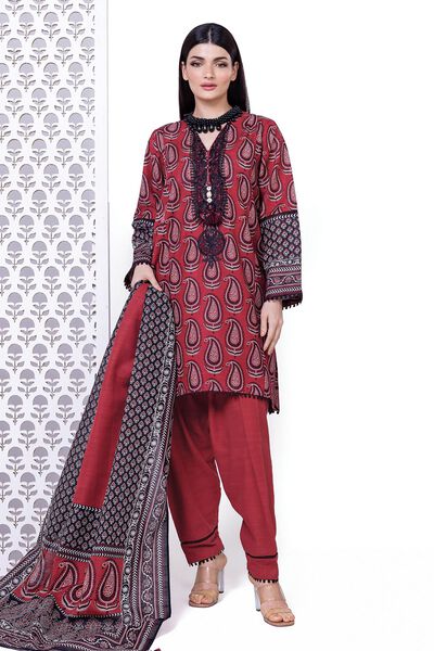 Embroidered | Light Khaddar | Tailored 3 Piece | USD 32.50