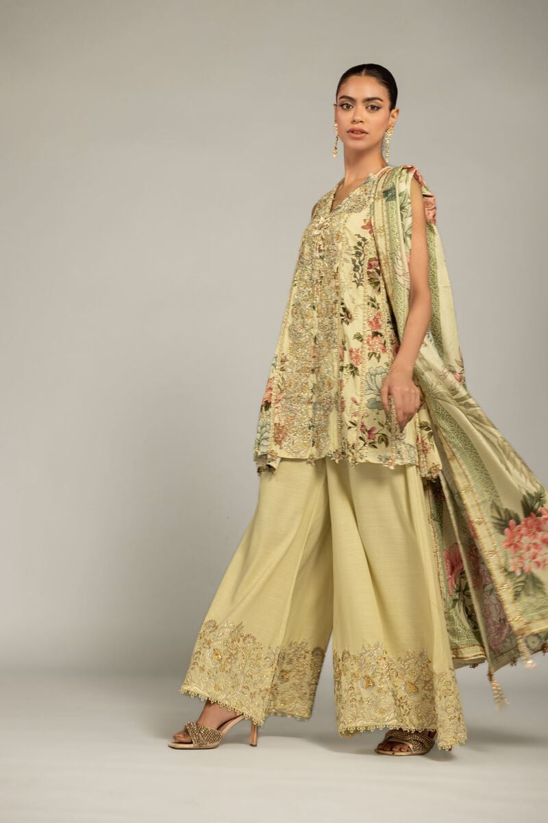 Raw Silk | 3-Piece Co-ord Set | USD 180.00