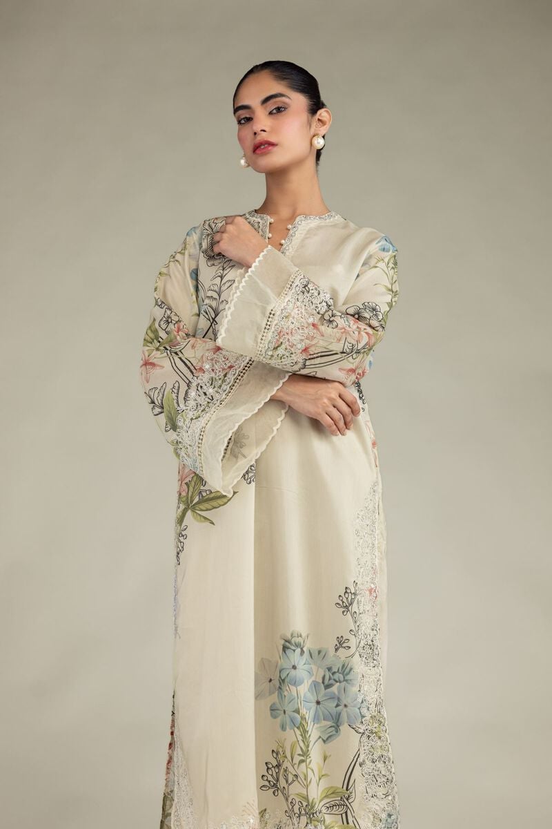 Embroidered | Blended Viscose | Floral Embroidered Kurta | USD 60.00