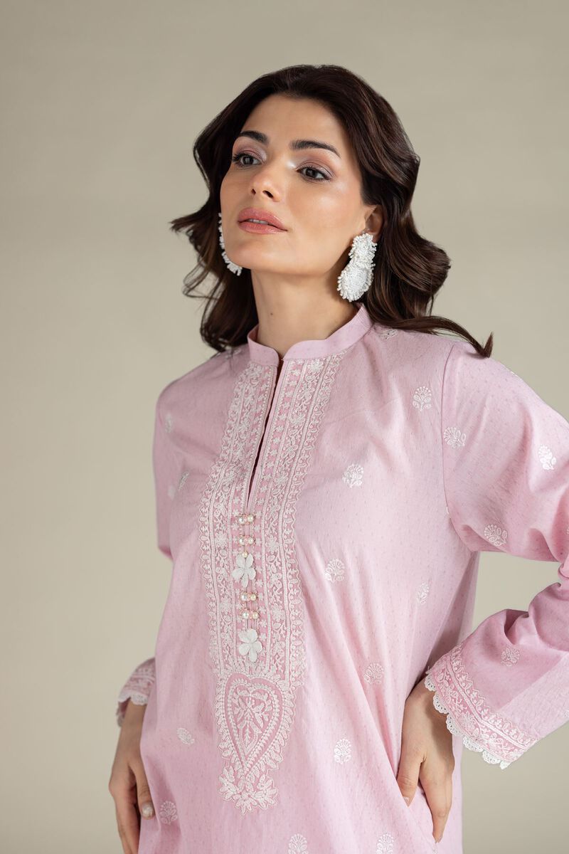 Embroidered | Cotton Dobby | 2-Piece Tailored Set | USD 60.00