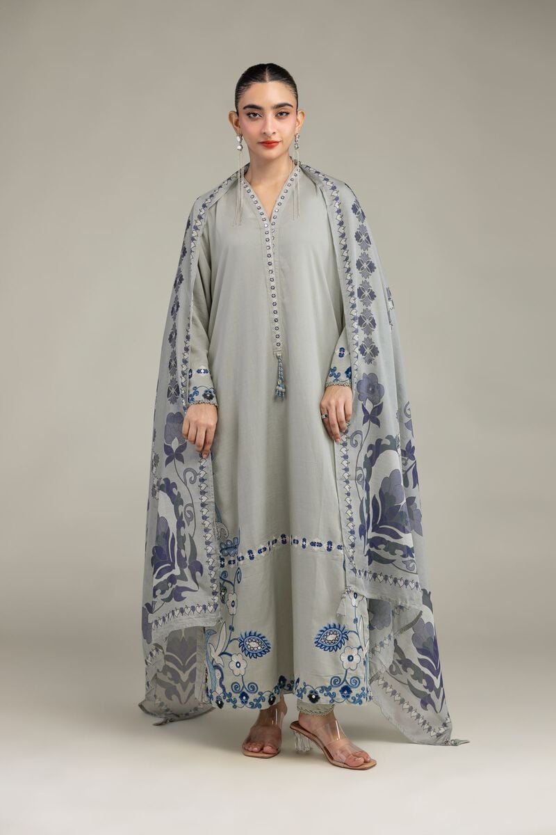 Embroidered | Mesuri | Floral Mesuri Dupatta | USD 30.00