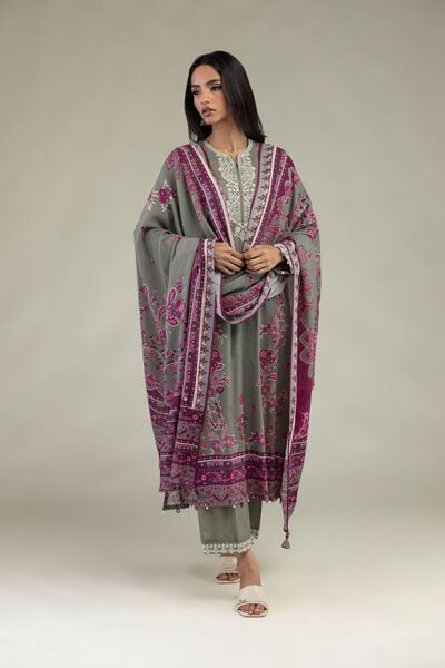 Embroidered | Textured Lawn | Floral Tailored 3-Piece | USD 75.00