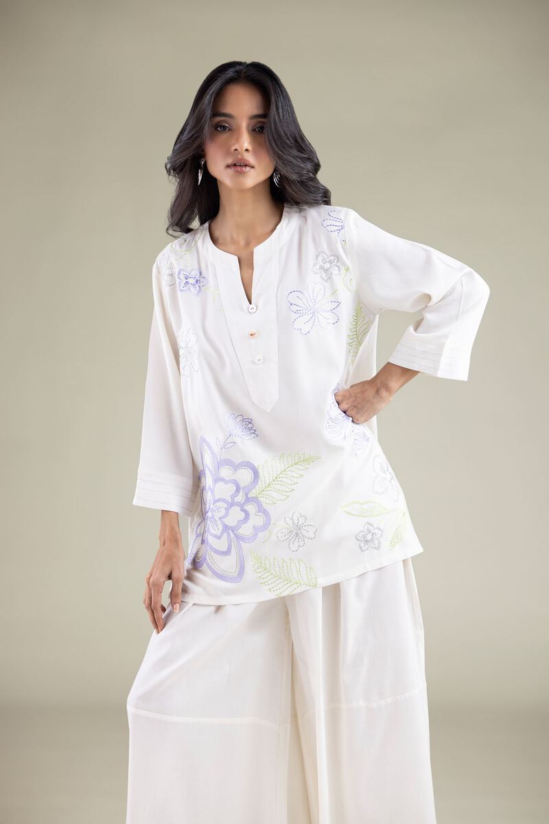 Embroidered | Viscose | Tunic | USD 35.00