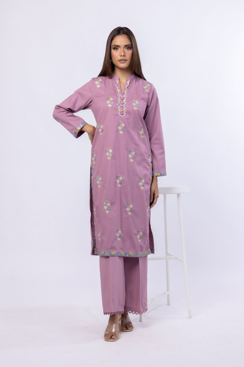 Embroidered | Crosshatch Poplin | Kurta | USD 17.50