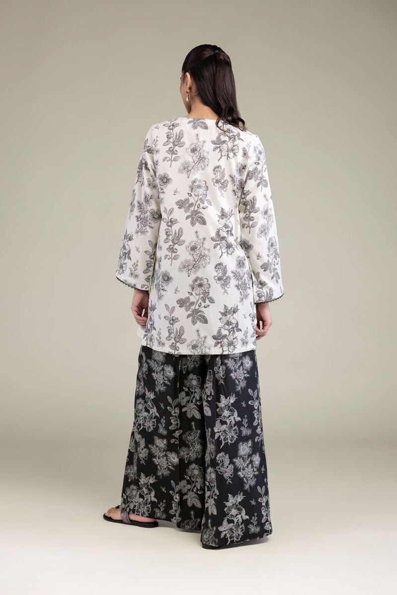Printed | Cotton Viscose | Floral V-Neck Kurta | USD 35.00