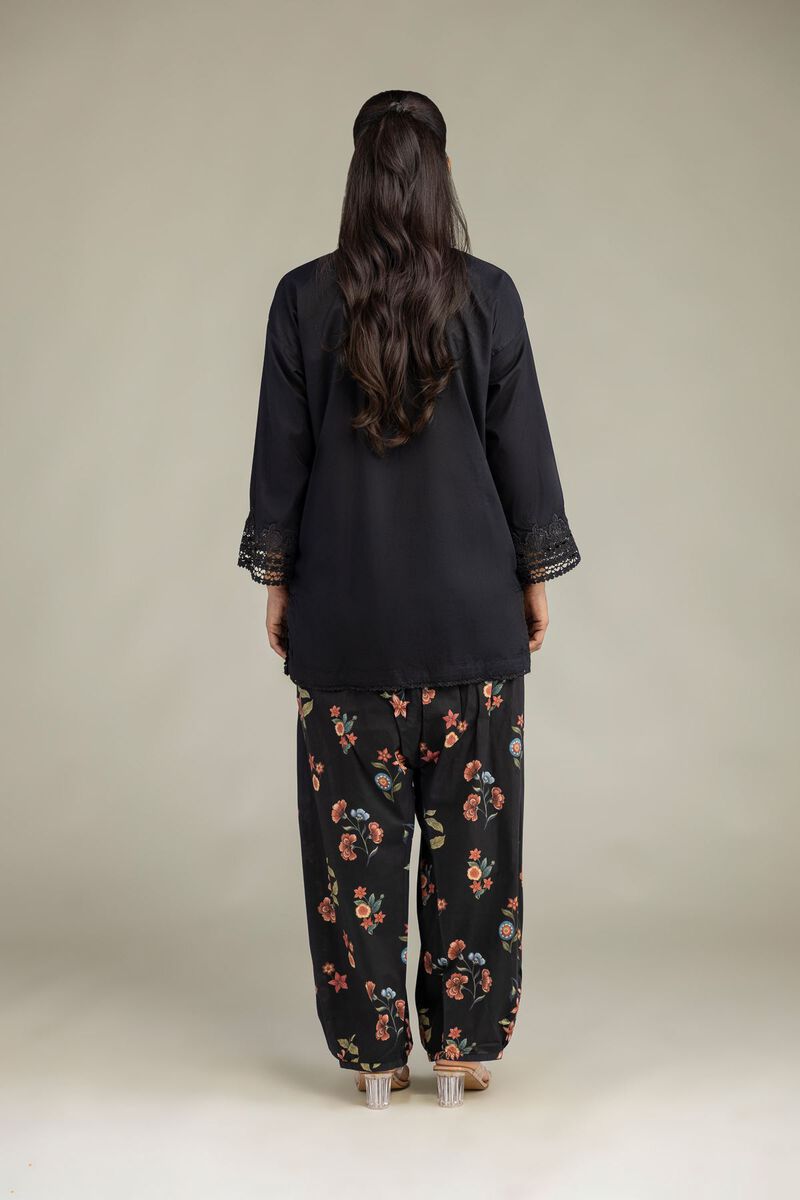 Embroidered | Cambric | Black Floral Shalwar | USD 30.00
