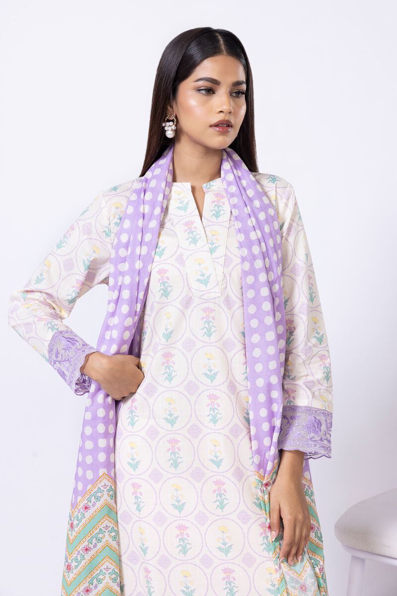 Printed | Slub Lawn | Dupatta | USD 20.00