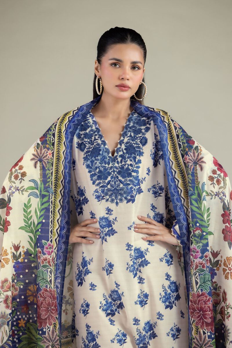 Embroidered | Messuri | Floral Tailored 3-Piece | USD 70.00