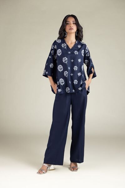 Embroidered | Viscose | Trousers | USD 25.00