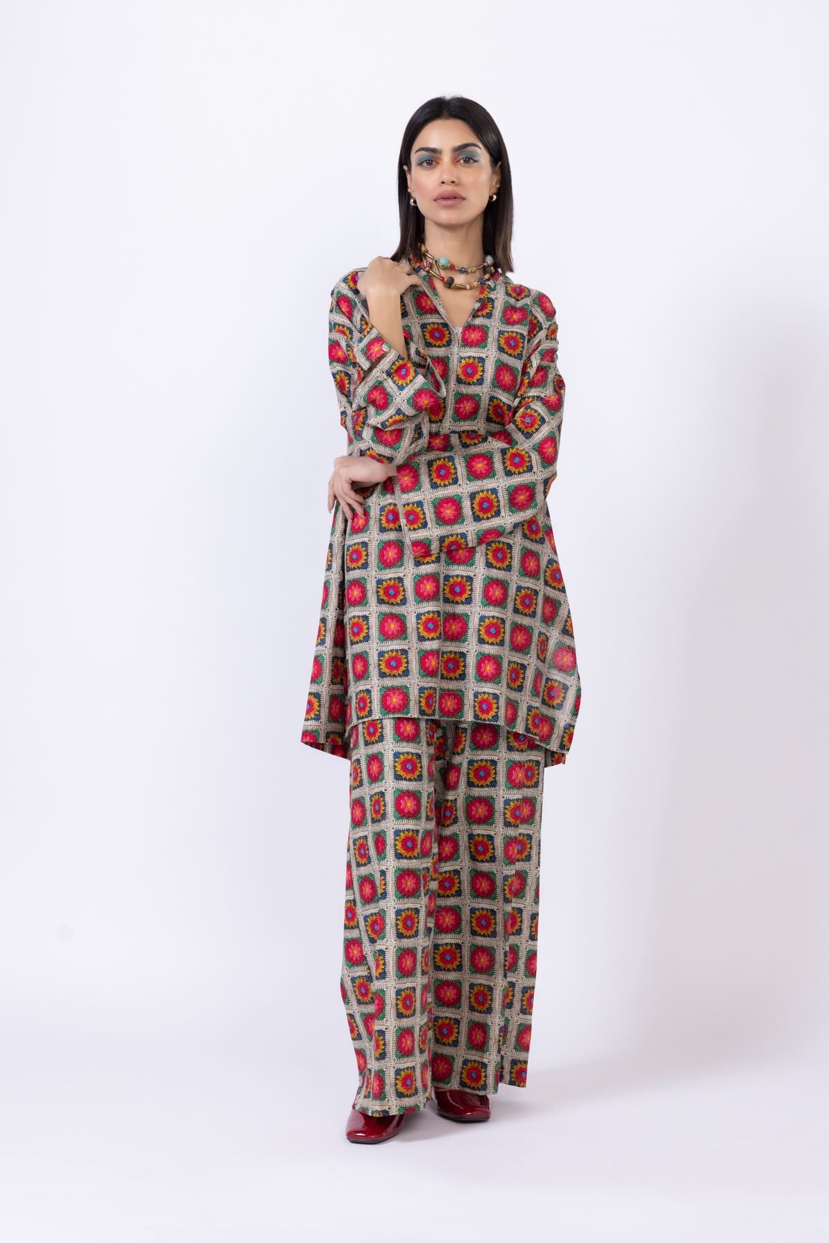 Buy Kurta | 0.0 N/A | 25-03E38-02TA-VG_MULTI | Khaadi United States