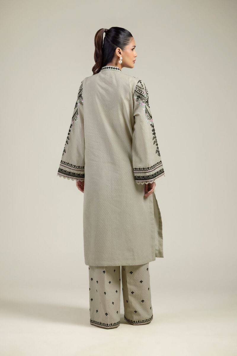 Embroidered | Cotton Dobby | 2-Piece Tailored Set | USD 70.00