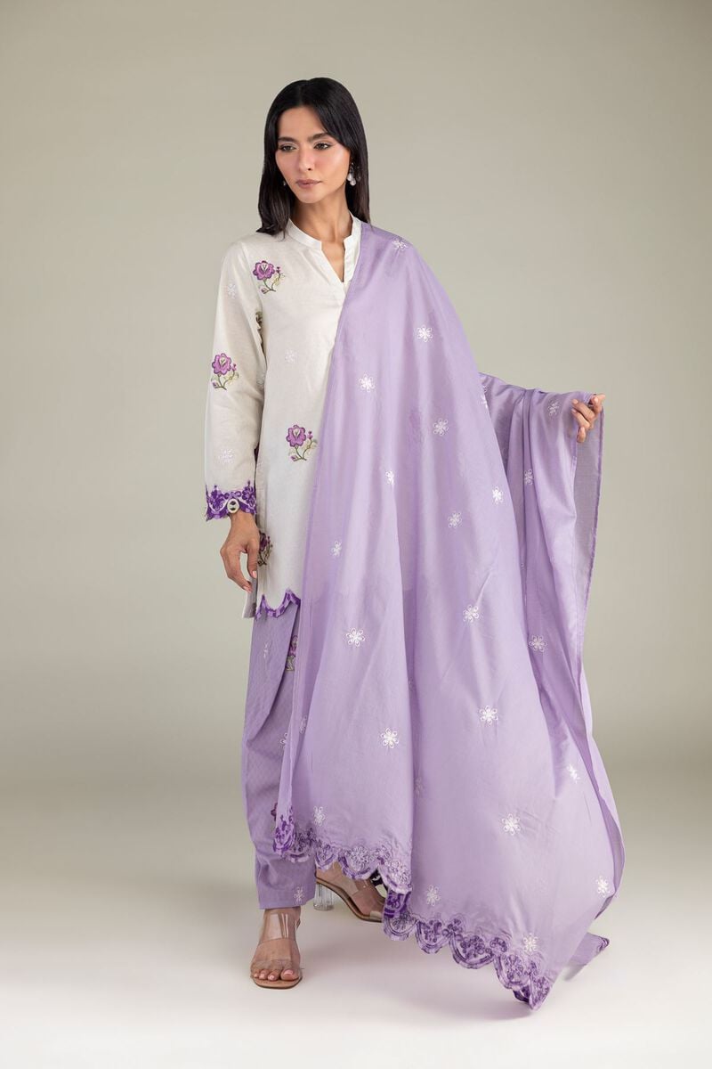 Embroidered | Lawn | Floral Lawn Dupatta | USD 35.00
