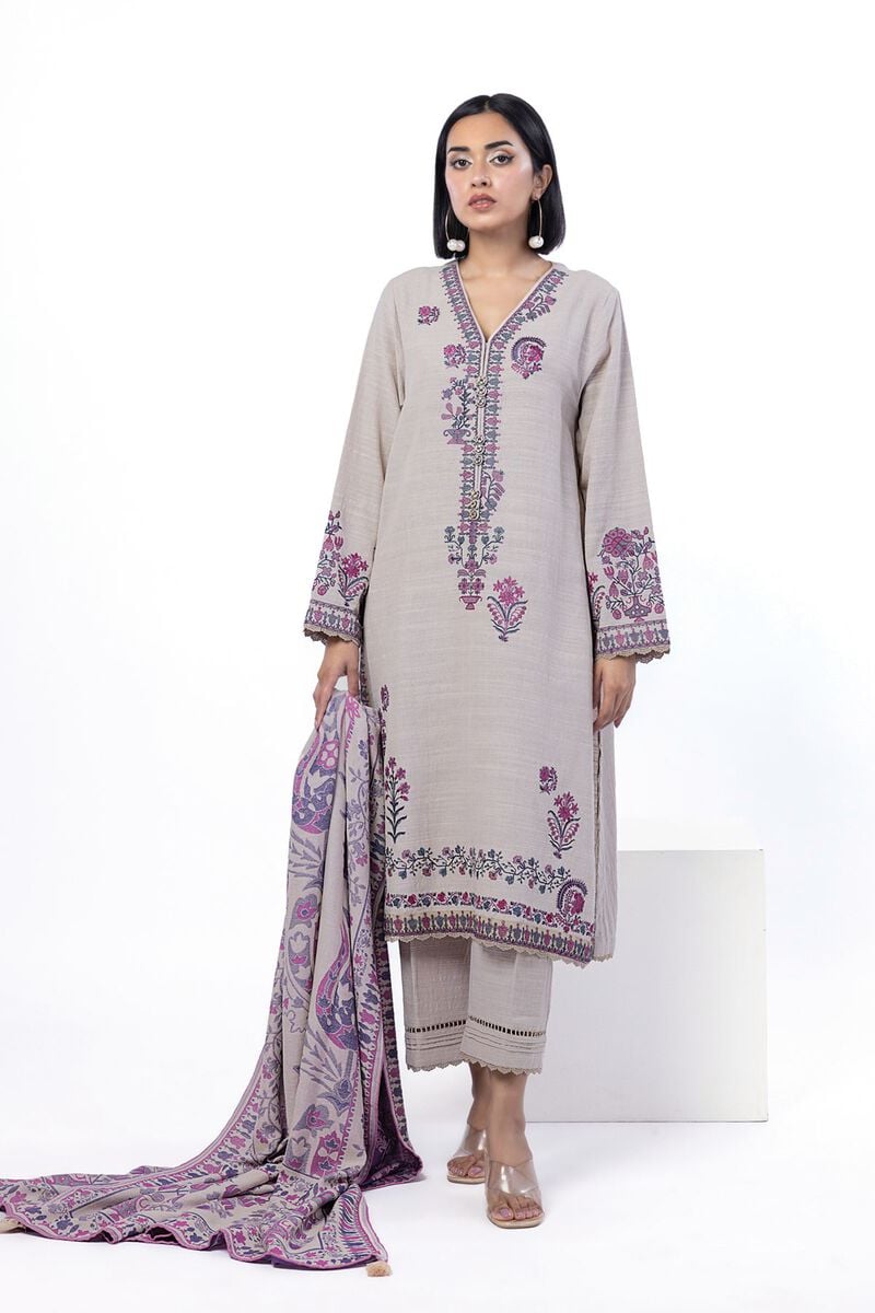 Embroidered | Khaddar | Tailored 3 Piece | USD 70.00